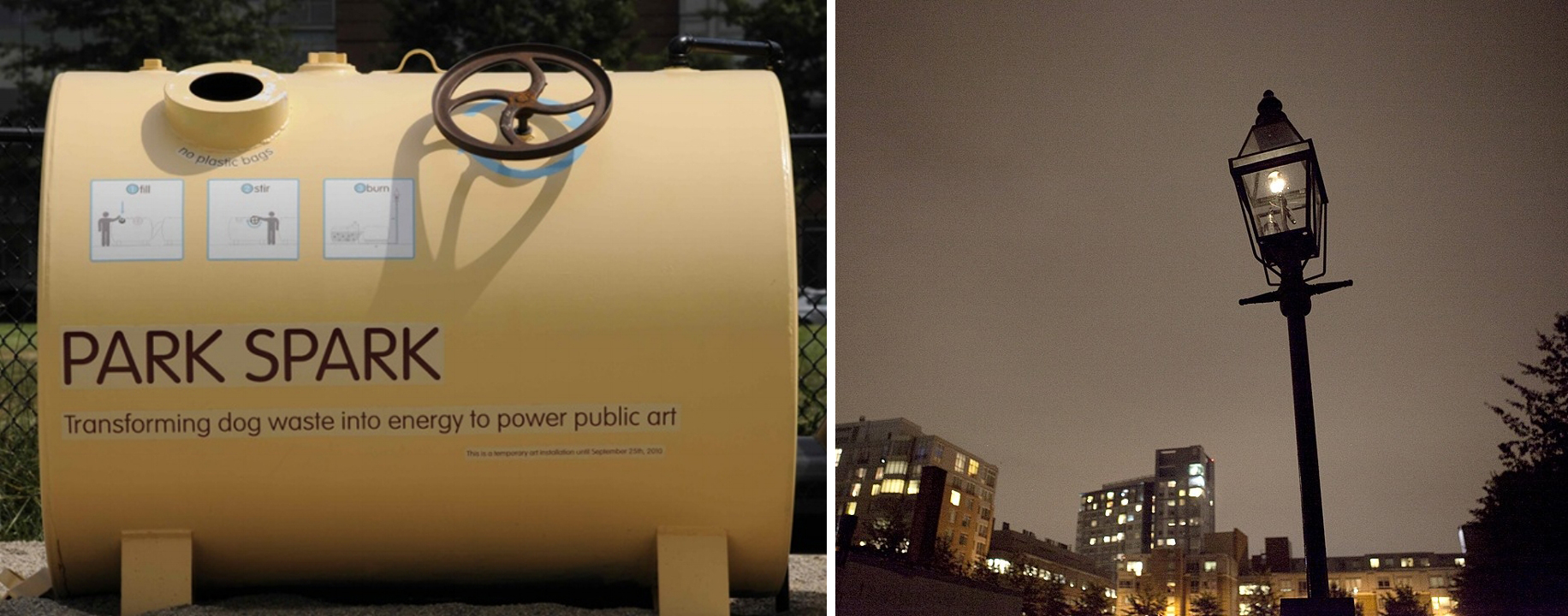 <파크 스파크> | 사진 출처 : www.matthewmazzotta.com, PARK SPARK, Transforming dog waste into energy to power public art
