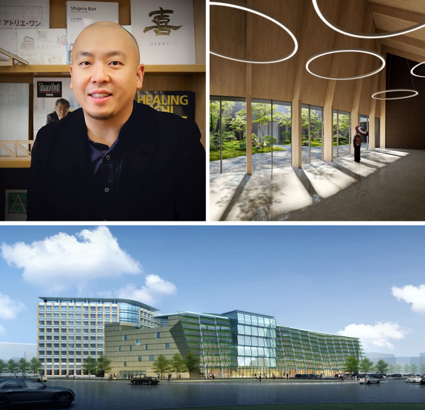 헨리 창 프로필 및 주요 프로젝트 (상 : Calgary Japanese Community Centre, 하 : Tianjin Airport Hospital)
        | 자료 제공 : KCDF, ⓒ Henry Tsang